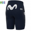 Set Wielershirt + Fietsbroek Kort 2021 Movistar Team Kids N001